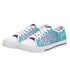 Axikronz 8T7 Canvas Low Top – Turquoise Mix Script | Hip - Hop Streetwear Shoes - Stykonz Graffiti Streetwear